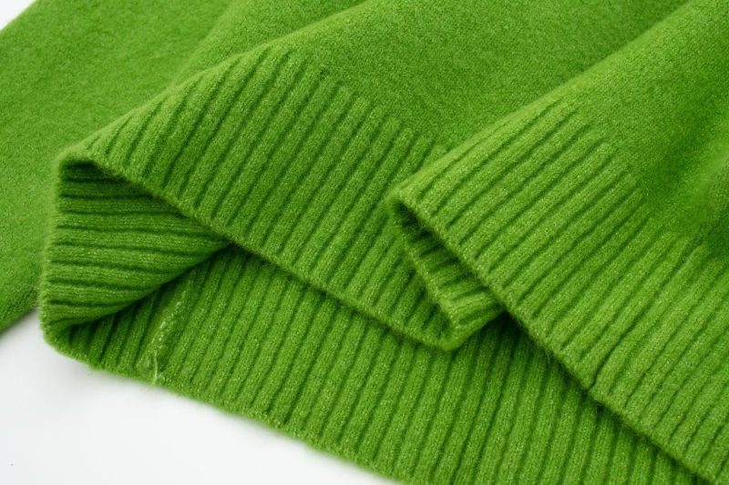 French Stand Collar Knit Pullover - Women's Sweater - Image 11