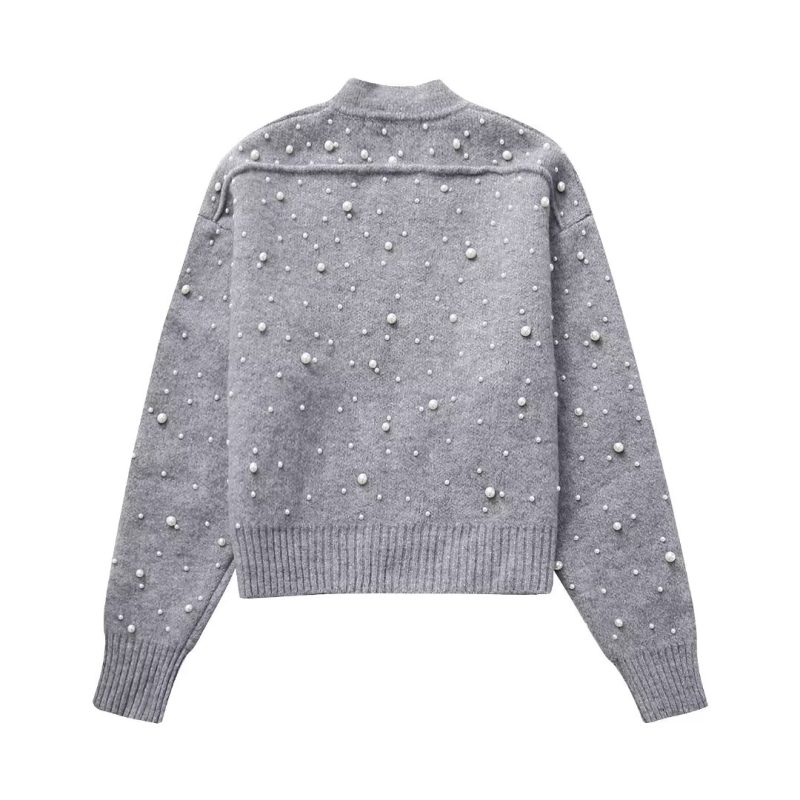 Pearl Single-Breasted Sweater - Image 4