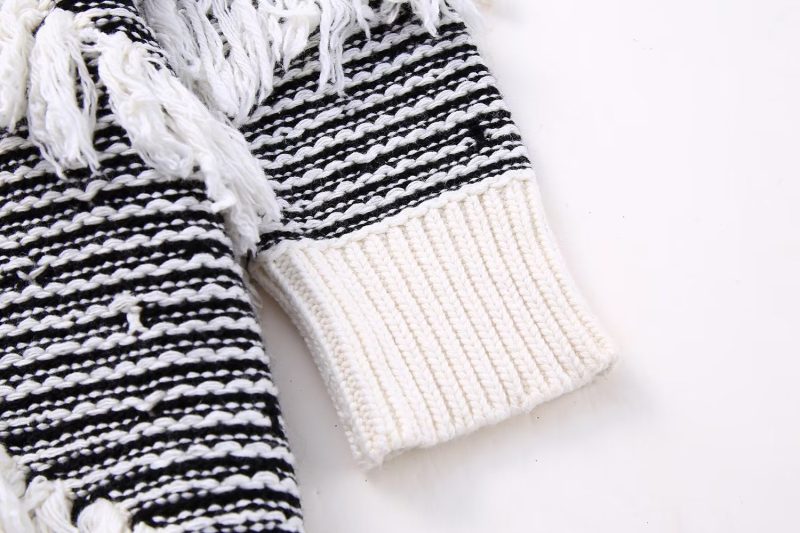 Tassel Jacquard V-Neck Sweater - Image 7