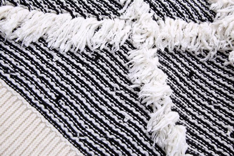 Tassel Jacquard V-Neck Sweater - Image 8