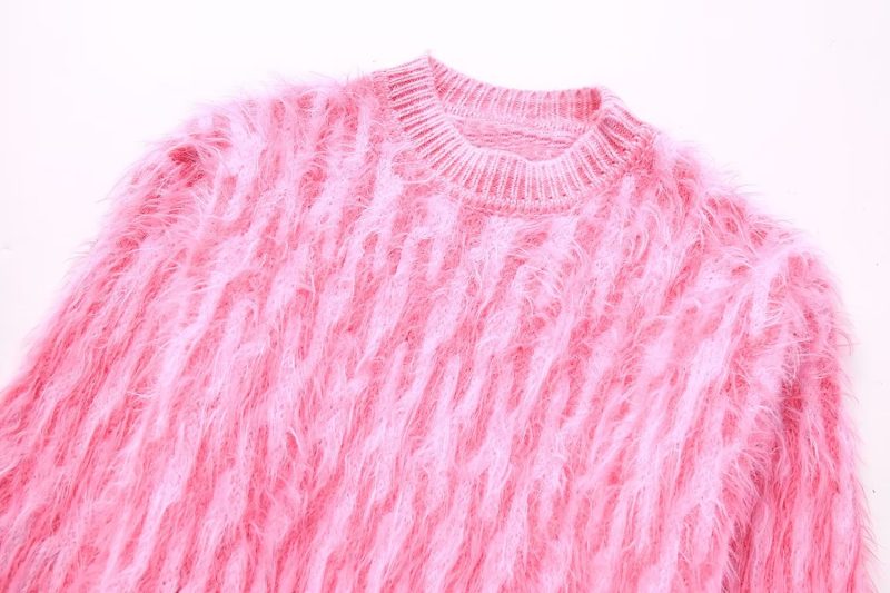 Thickened Street Jacquard Sweater - Image 5