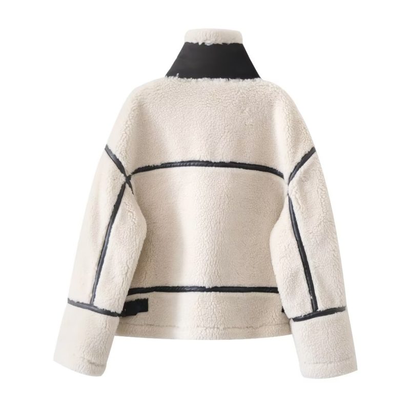 Casual Street Fleece Jacket: Autumn Chic - Image 2