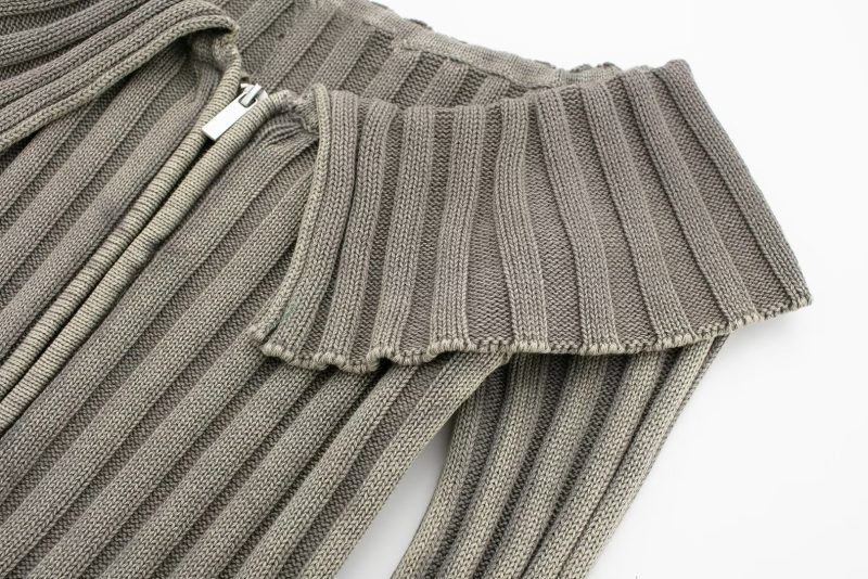 Sexy Off-Neck Flanging Cardigan - Blogger Knitwear - Image 12