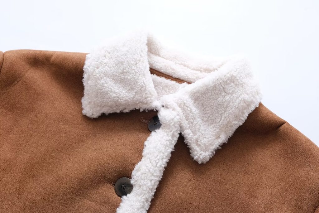 Korean High-Grade Fur Motorcycle Coat - Image 3