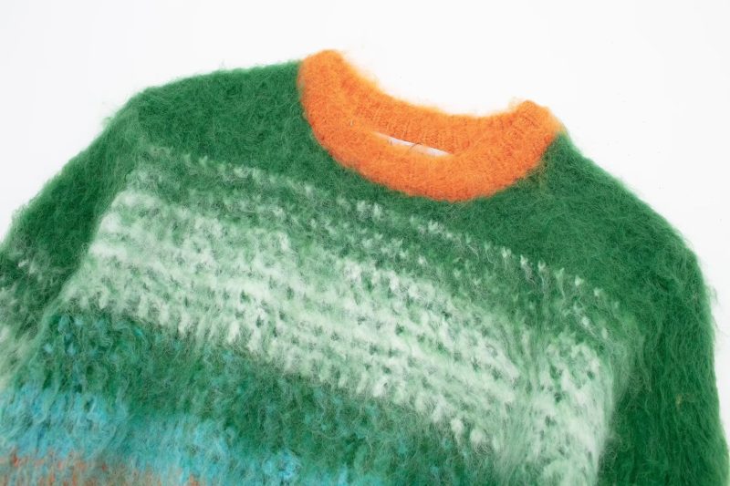 Autumn Wiping Effect Knitwear - Long Sleeve O Neck - Image 5