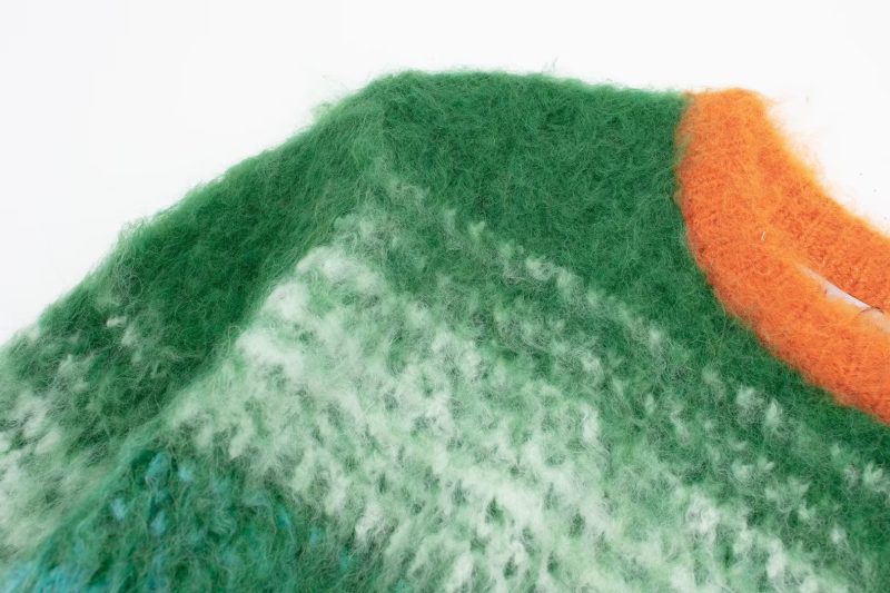 Autumn Wiping Effect Knitwear - Long Sleeve O Neck - Image 6