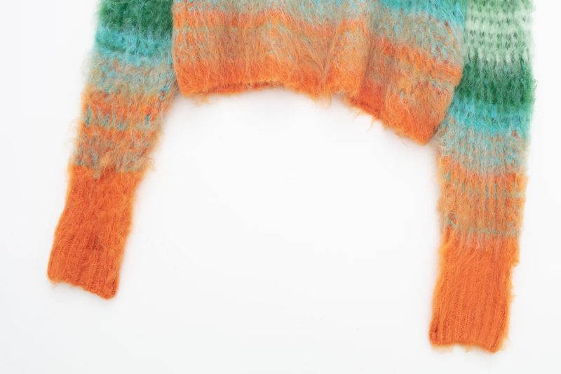 Autumn Wiping Effect Knitwear - Long Sleeve O Neck - Image 9