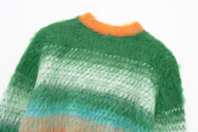 Autumn Wiping Effect Knitwear - Long Sleeve O Neck - Image 13