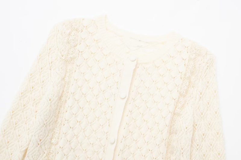 Lace Splicing Knitwear - Fall Women's Fashion - Image 5