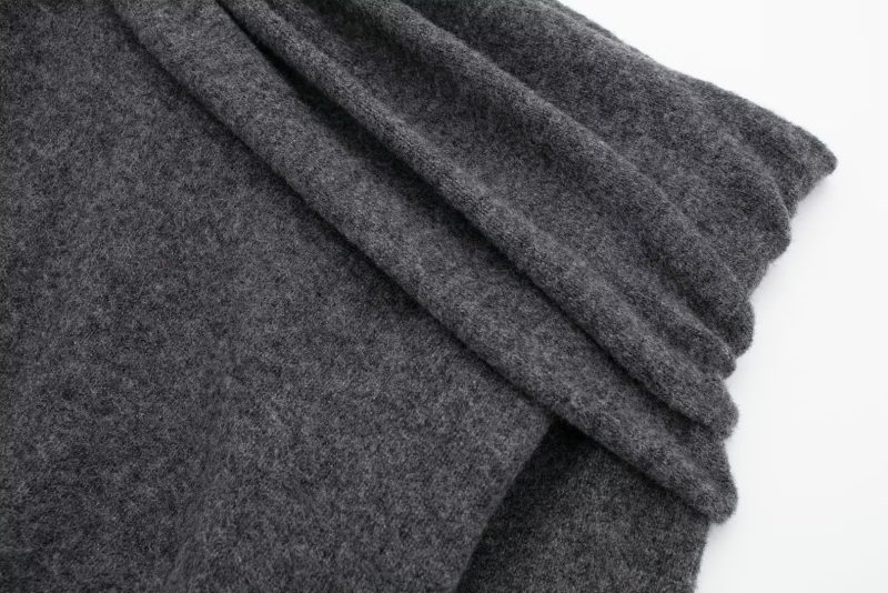 Off-Shoulder Pleated Sweater - Fall Fashion Elegance - Image 6