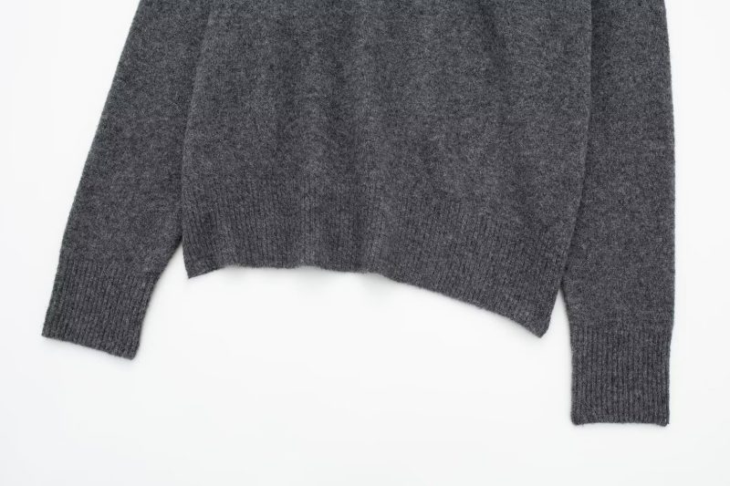 Off-Shoulder Pleated Sweater - Fall Fashion Elegance - Image 7