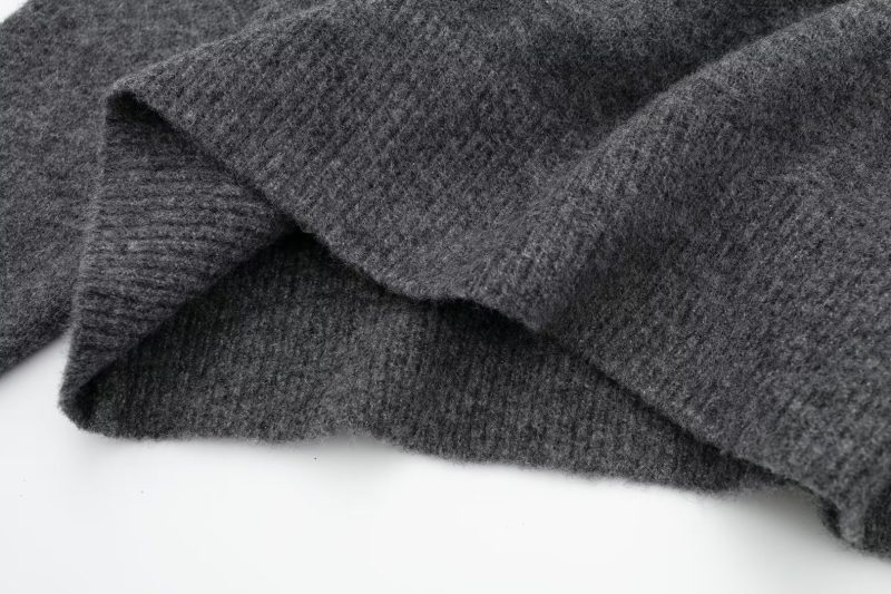 Off-Shoulder Pleated Sweater - Fall Fashion Elegance - Image 8