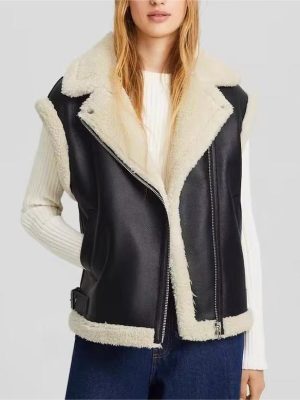 Korean Loose Wool Vest – Faux Shearling Jacket