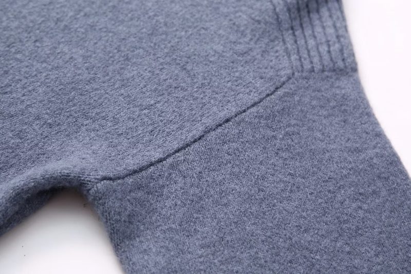 Solid Color Rib Knit Sweater - Image 8