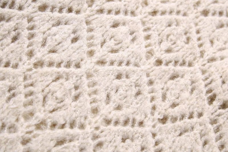French Retro Diamond Jacquard Sweater - Image 10