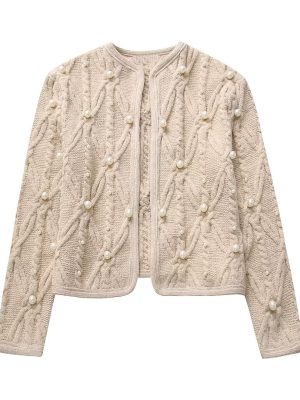 Simple Knitted Eight-Strand Coat