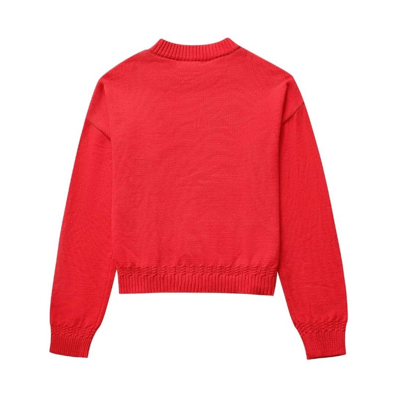 All Match Round Neck Knit Sweater - Image 3