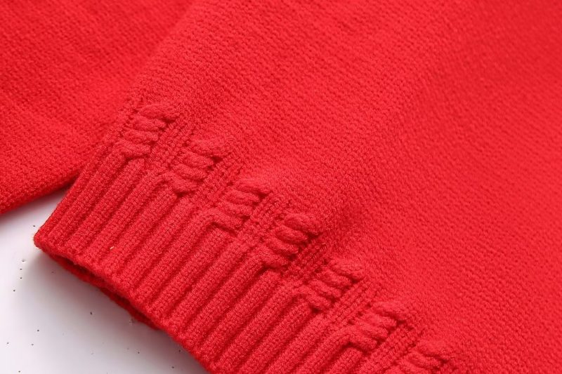 All Match Round Neck Knit Sweater - Image 4