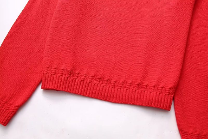 All Match Round Neck Knit Sweater - Image 5