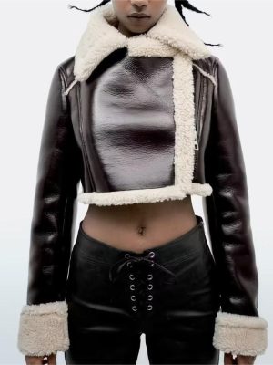 Faux Shearling Street Jacket – Autumn/Winter Sexy Coat