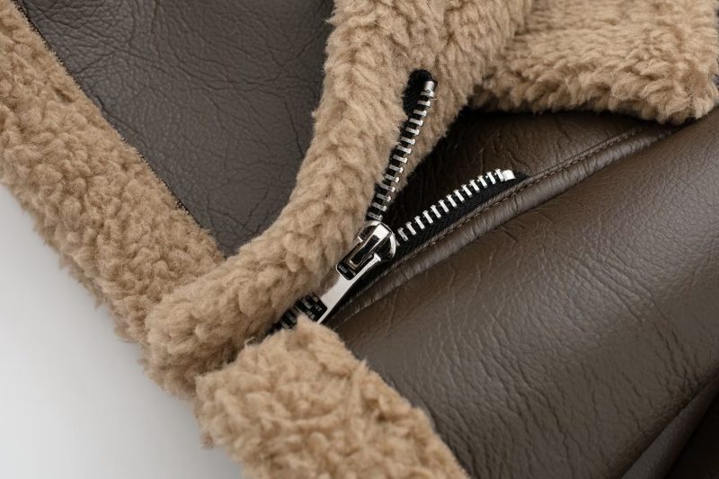 Faux Shearling Street Jacket - Autumn/Winter Sexy Coat - Image 5