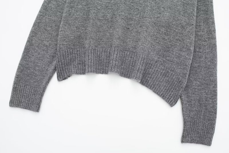 Solid Color Turtleneck Sweater - Autumn Street Style - Image 6