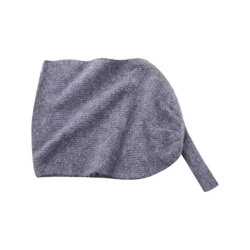 Asymmetric Solid Color Knit Cape - Image 3