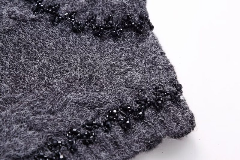 French Beaded Sleeveless Knitwear - Image 5