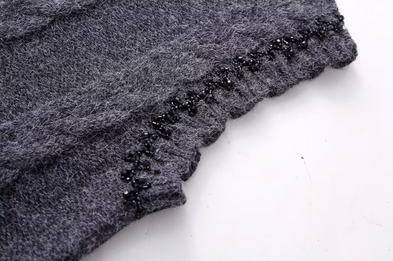 French Beaded Sleeveless Knitwear - Image 6