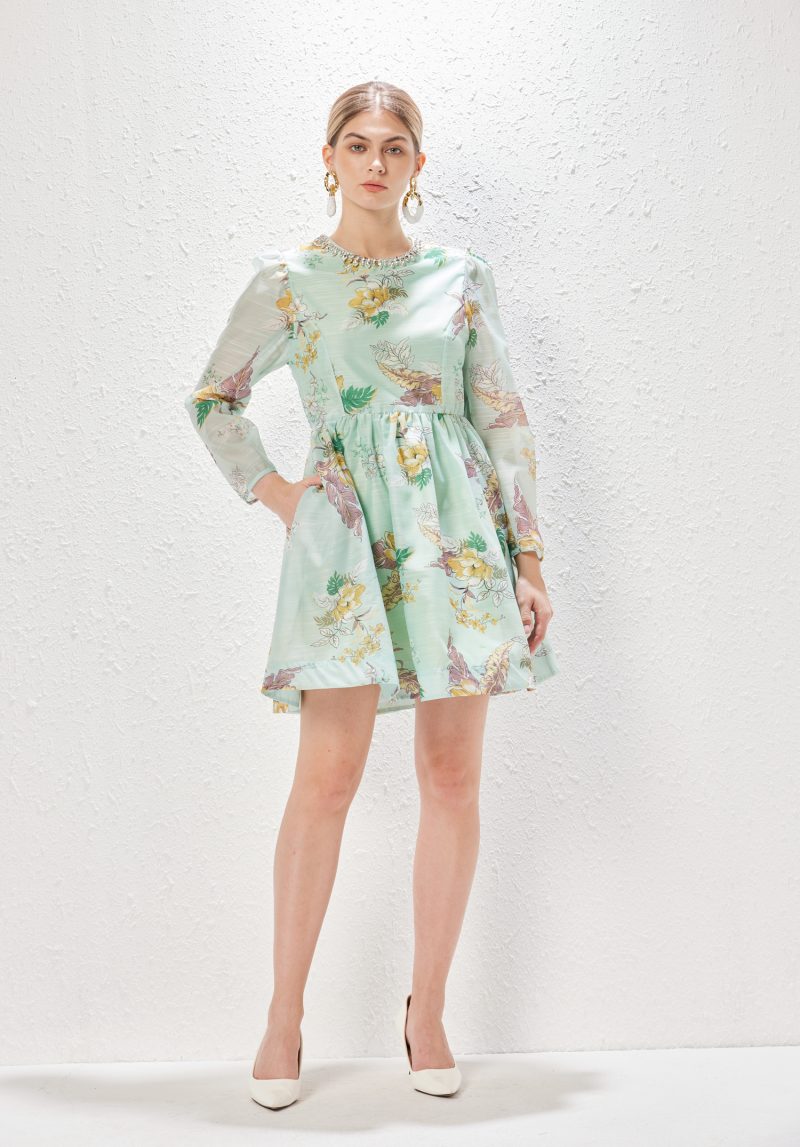 Print Holiday Dress | Women's Short Spring & Autumn - Image 7
