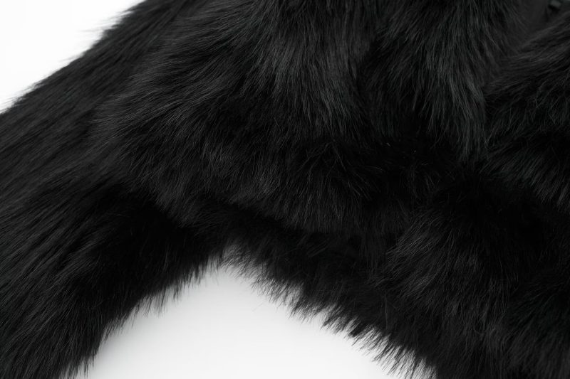 Autumn Fur-Effect Polo Collar Jacket - Casual Elegance - Image 7