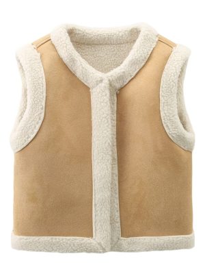 Winter Warm Women’s Faux Shearling Lamb Wool Vest