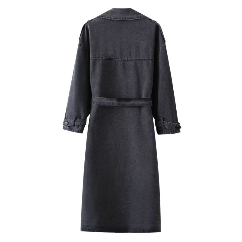 Korean Urban Denim Baggy Coat - Image 2