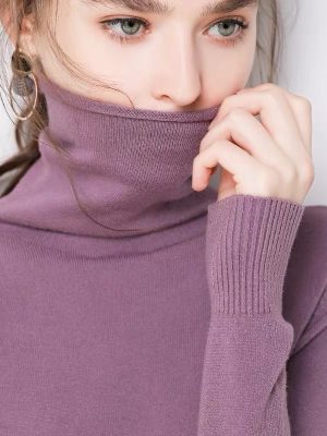 Pile Turtleneck Oversized Sweater