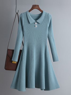 Knitted A-Line Dress: Autumn/Winter Fashion