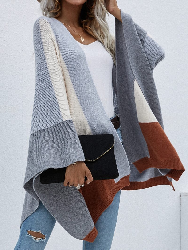 New Office Plaid Plus Size Knitted Cardigan | Women's Coat - Image 5