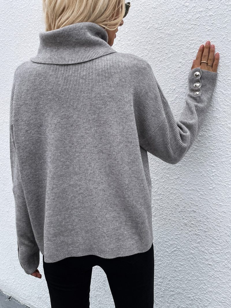 Winter New Button Turtleneck Sweater | Plus Size Knitwear - Image 10