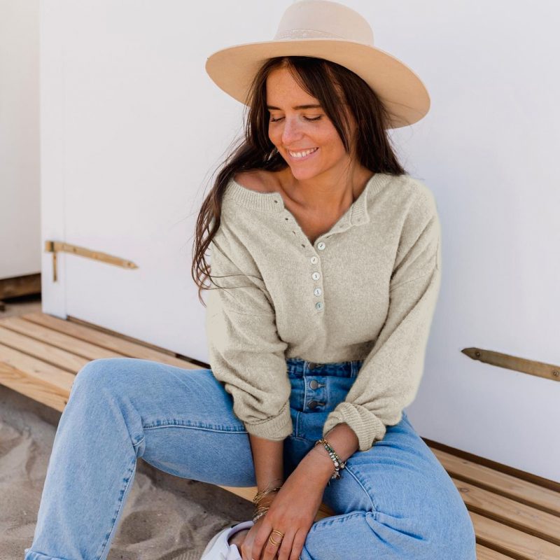 Street Hipster Single-Breasted Sweater | Autumn Winter - Image 6
