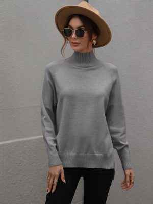 Solid Color Turtleneck Sweater | Autumn Winter Women’s Wear