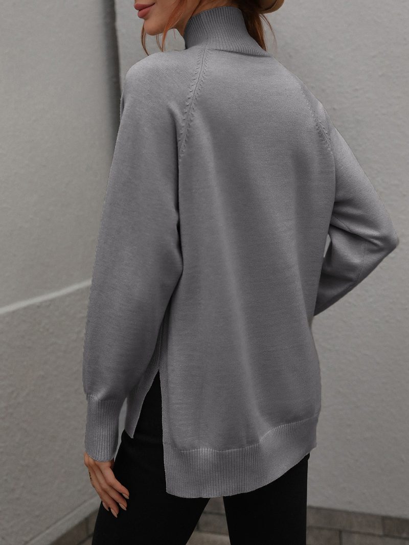 Solid Color Turtleneck Sweater | Autumn Winter Women's Wear - Image 2