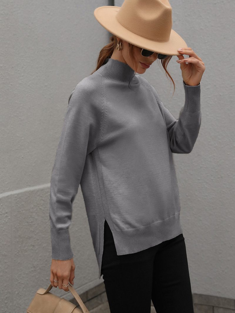 Solid Color Turtleneck Sweater | Autumn Winter Women's Wear - Image 3