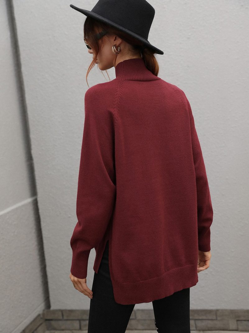 Solid Color Turtleneck Sweater | Autumn Winter Women's Wear - Image 4
