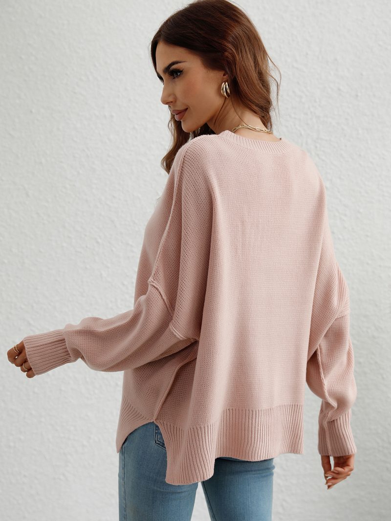 Round Neck Split Pullover - Image 3