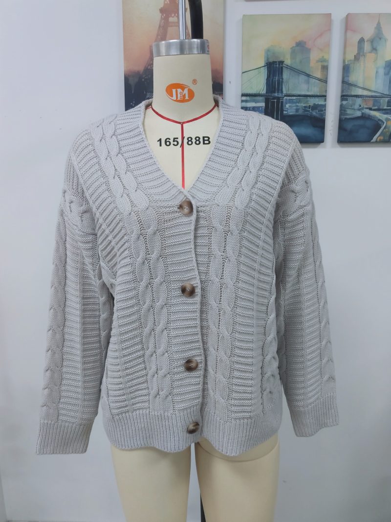 Button Loose Knitted Cardigan - Image 7