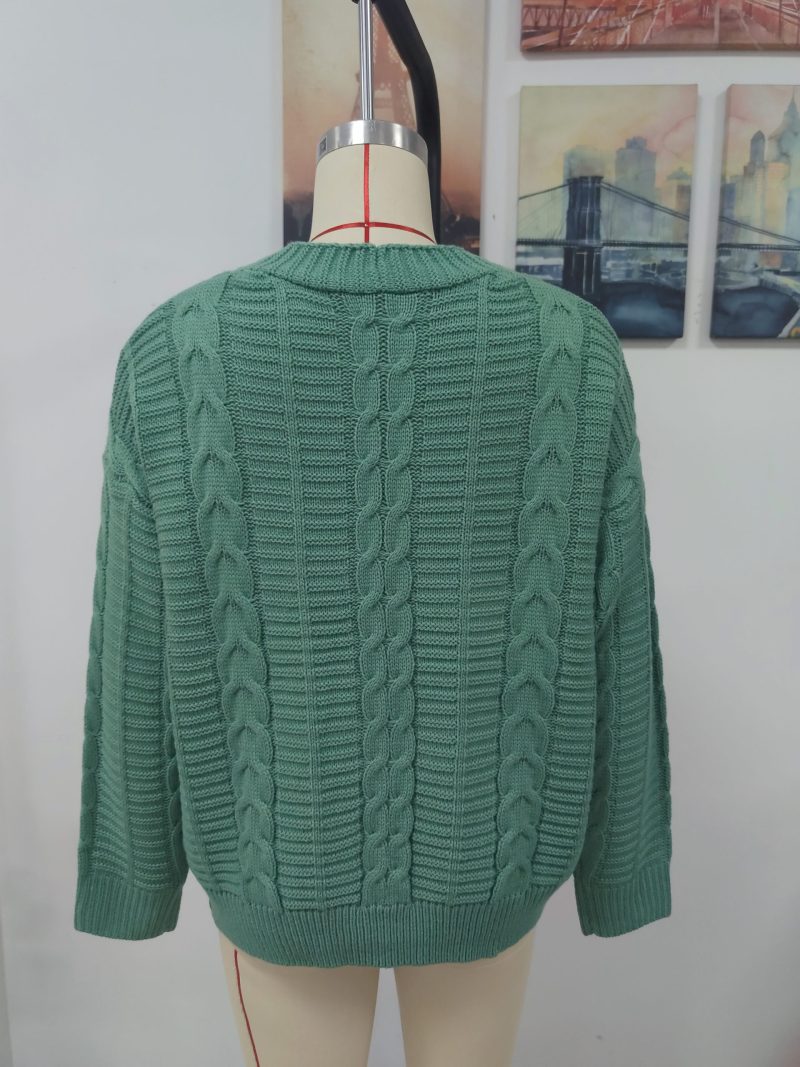Button Loose Knitted Cardigan - Image 8