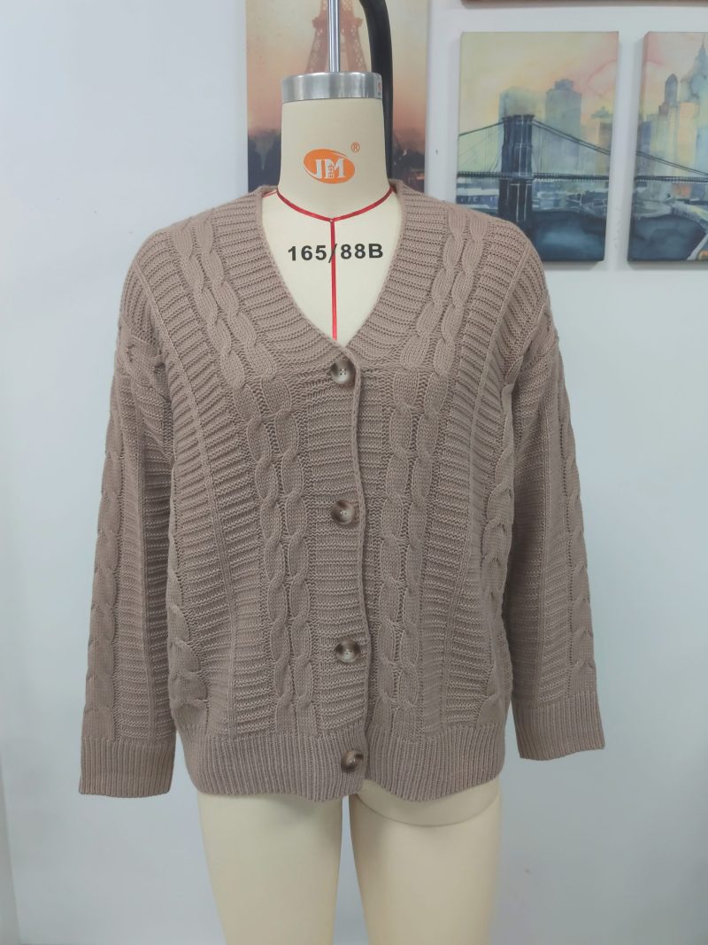 Button Loose Knitted Cardigan - Image 9