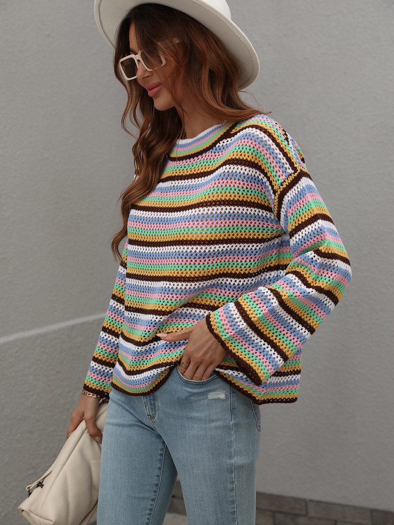 Stitching Loose Knitwear - Image 2