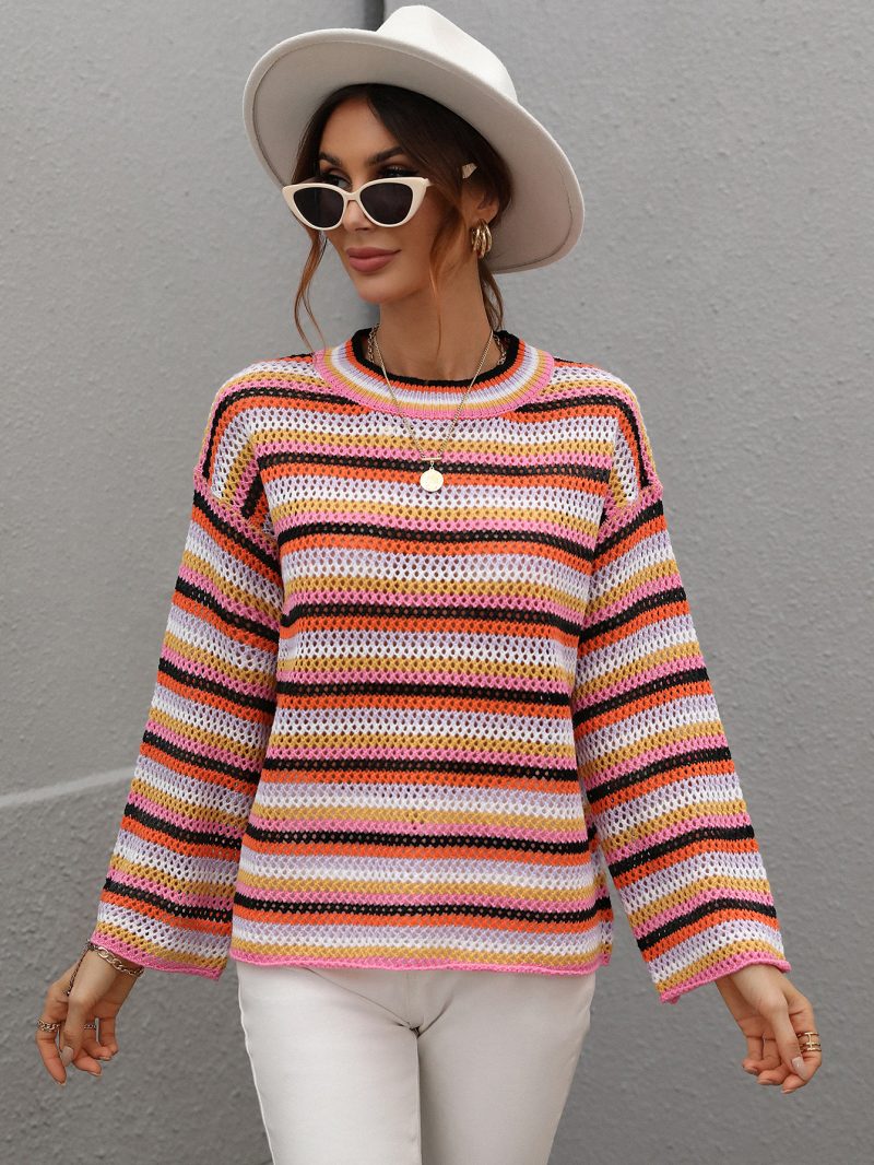 Stitching Loose Knitwear - Image 4