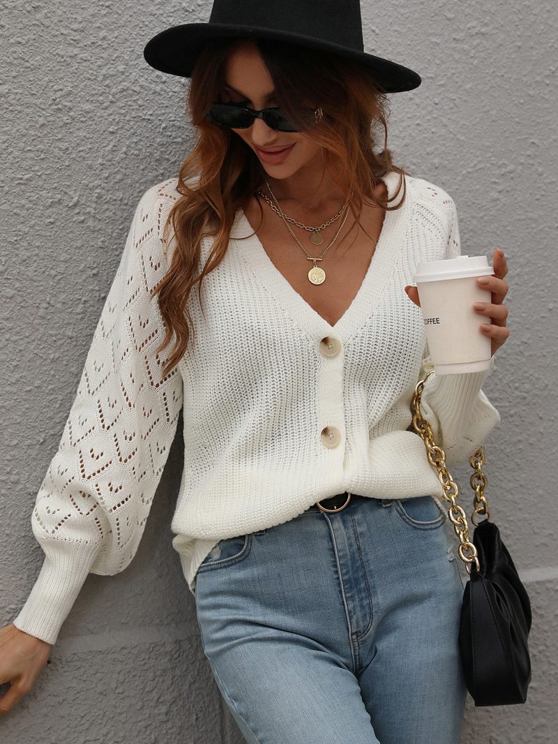 Single-Breasted Knitted Cardigan - Image 5