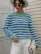 Round Neck Striped Pullover